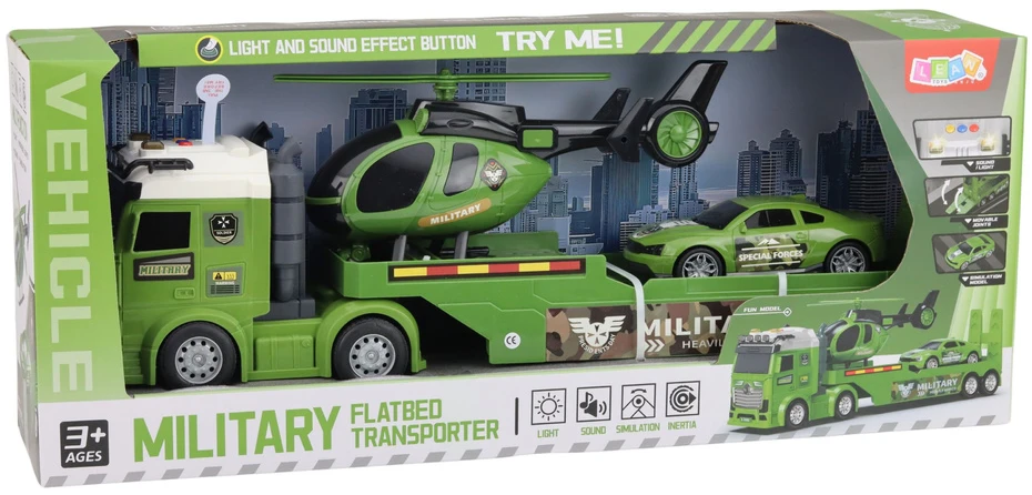 Lean Toys Karinis rinkinys žalias 3 vnt.