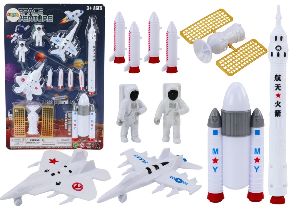 Lean Toys Kosmoso figūrėlių rinkinys vaikams, 11 dalių
