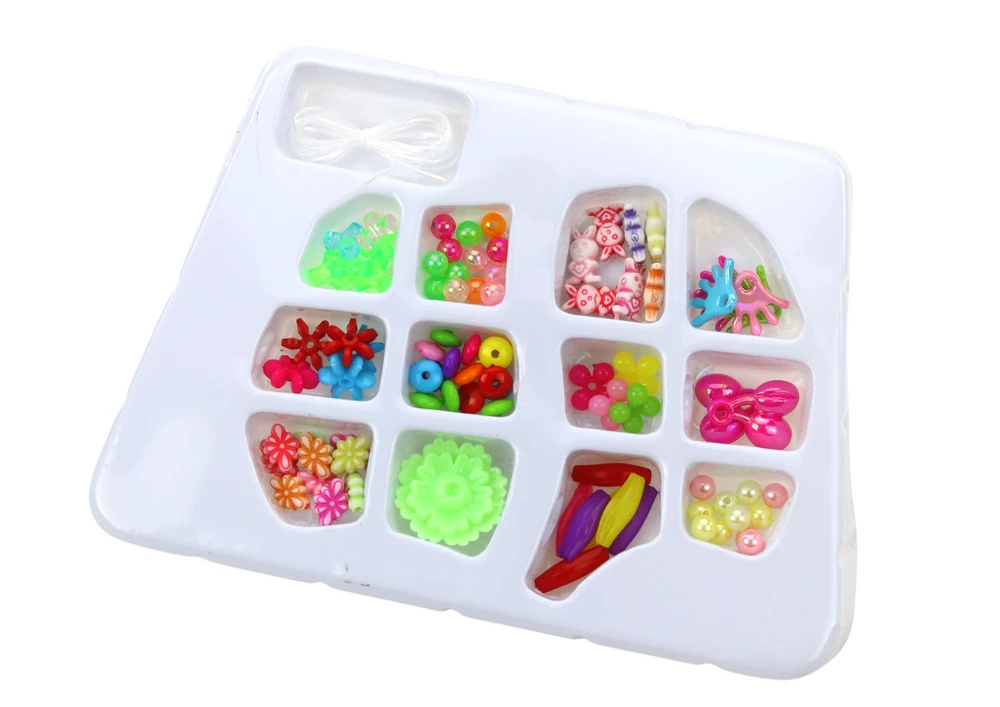 Lean Toys Kūrybinis karoliukų rinkinys papuošalams kurti