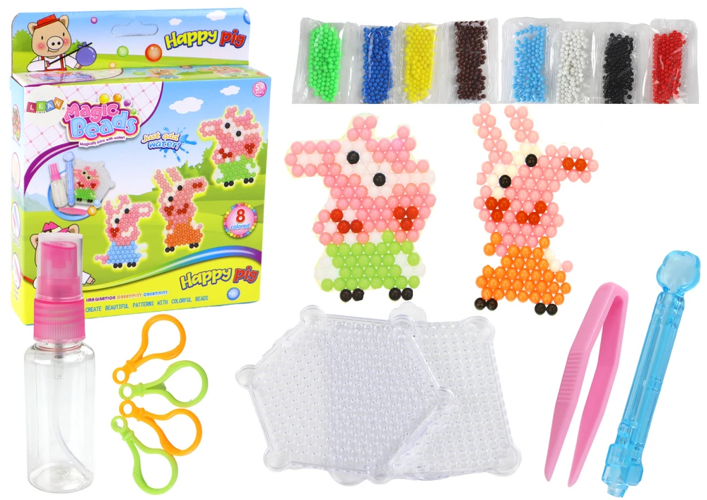 Lean Toys Karoliukų rinkinys LeanToys su vandens purkštuvu