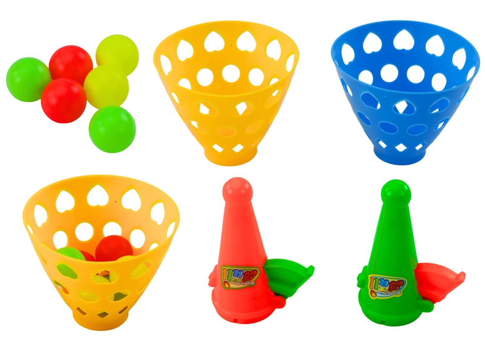 Lean Toys Kamuoliuko Gaudytojo Žaidimas su Krepšeliais