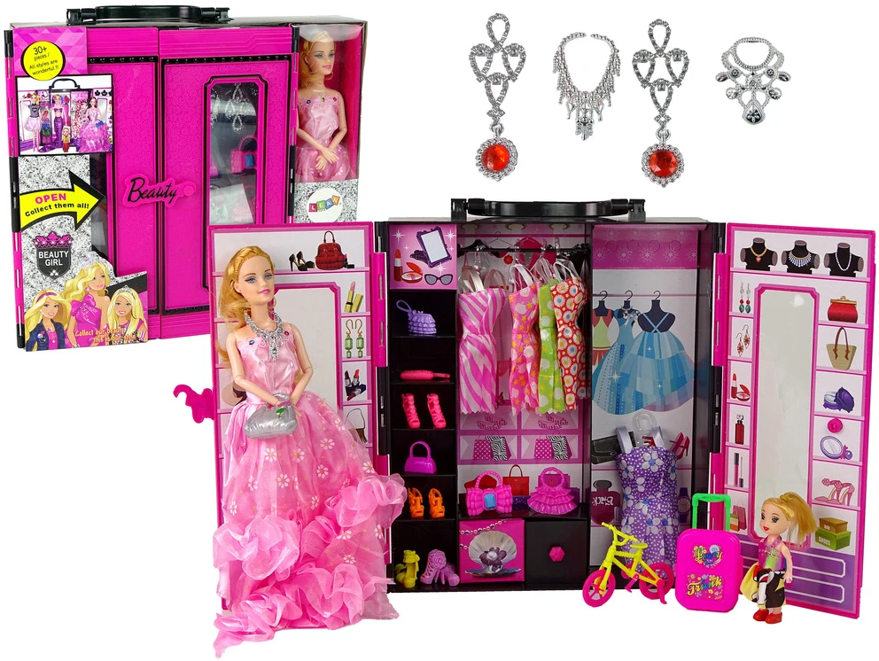 Lėlė su drabužine ir aksesuarais Lean Toys