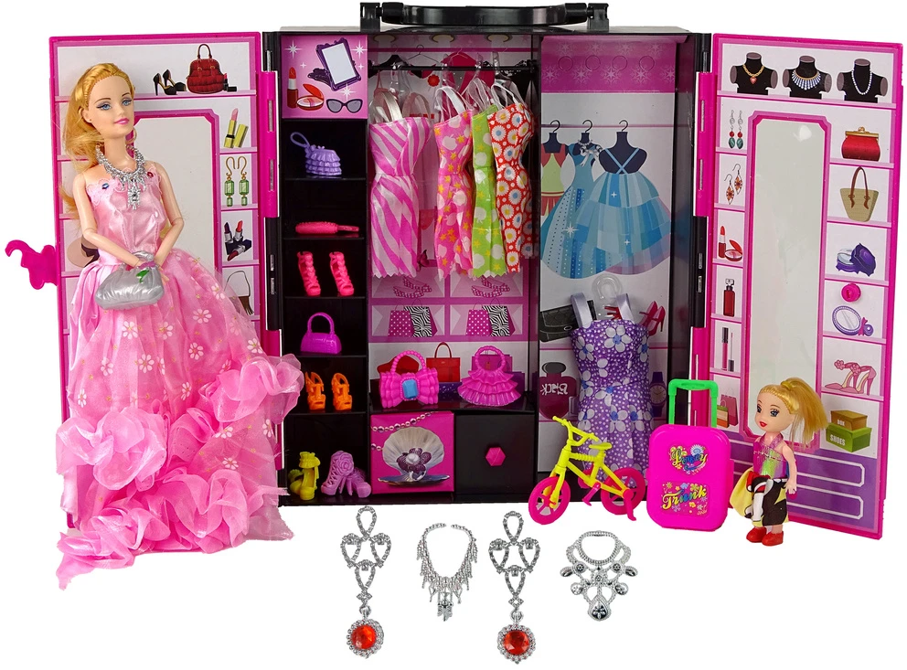 Lėlė su drabužine ir aksesuarais Lean Toys
