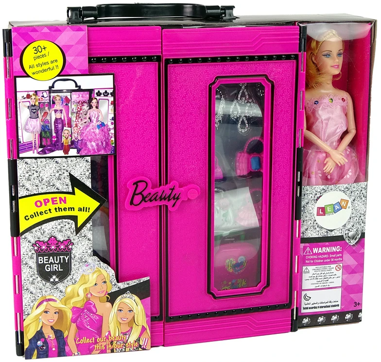 Lėlė su drabužine ir aksesuarais Lean Toys