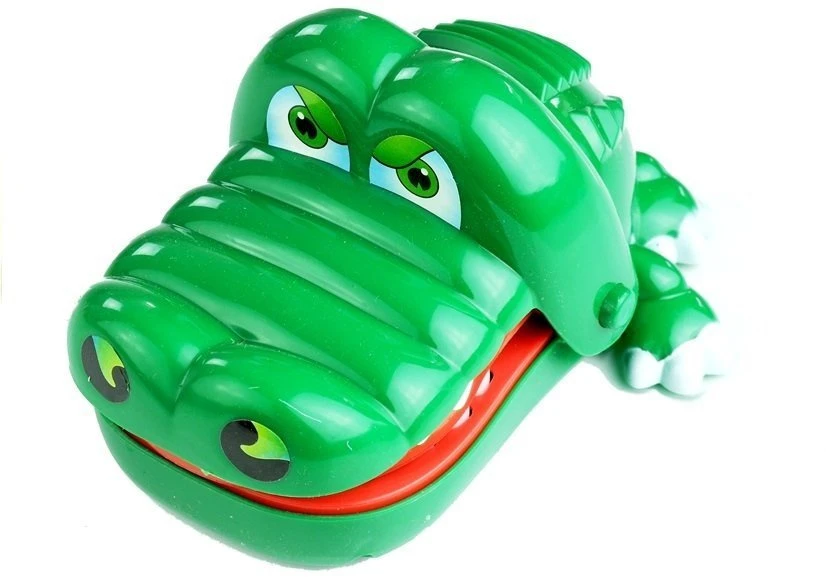 Lean Toys Žaidimas krokodilas dantistas juokingas pirštų įkandimas