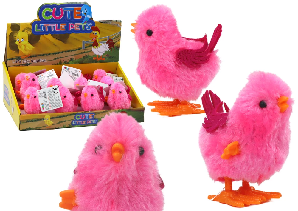 Šokinėjantis viščiukas Lean Toys, rožinis