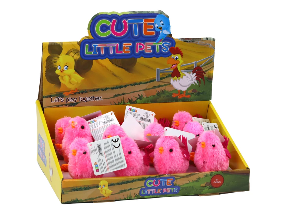 Šokinėjantis viščiukas Lean Toys, rožinis
