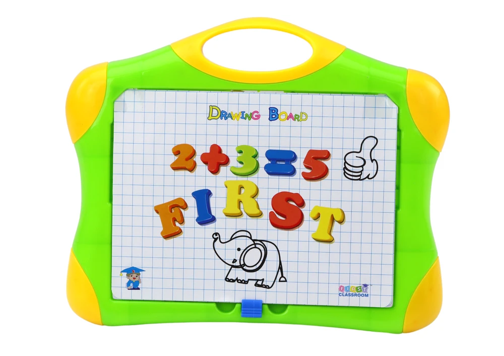 Lean Toys Magnetinė edukacinė lenta su raidėmis ir skaičiais
