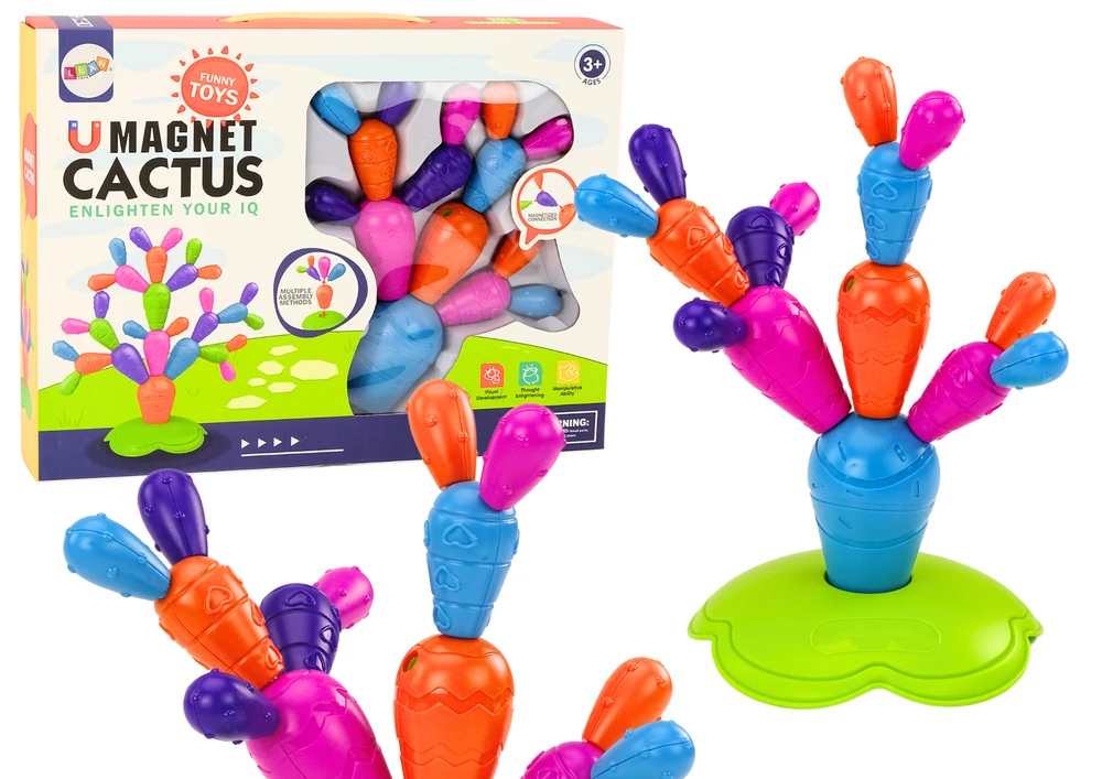 Lean Toys Magnetinis konstruktorius, 16 vnt.