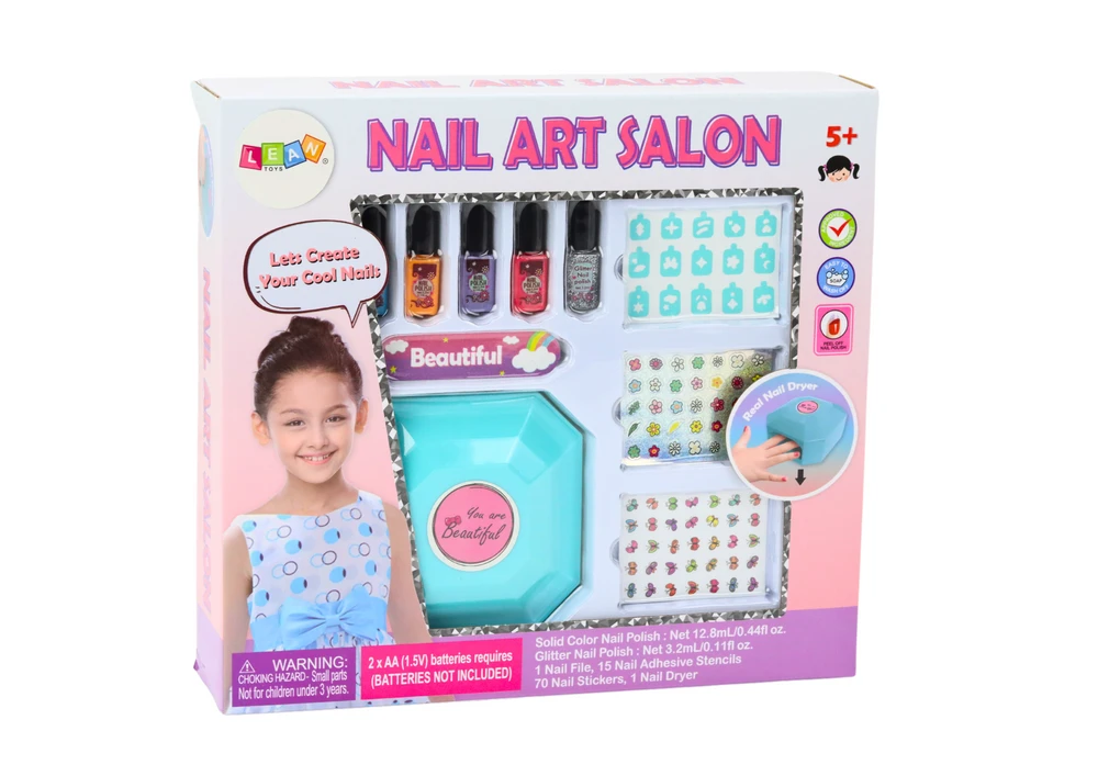 Lean Toys Manikiūro rinkinys mergaitėms