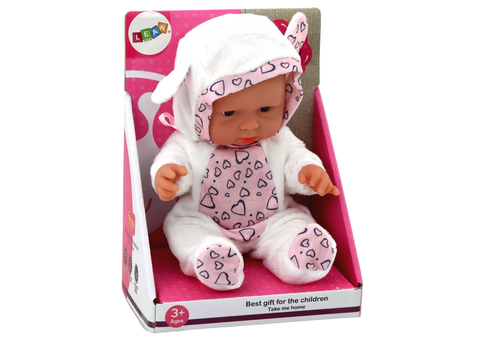 Lėlė kūdikis Lean Toys su gobtuvu, 21 cm