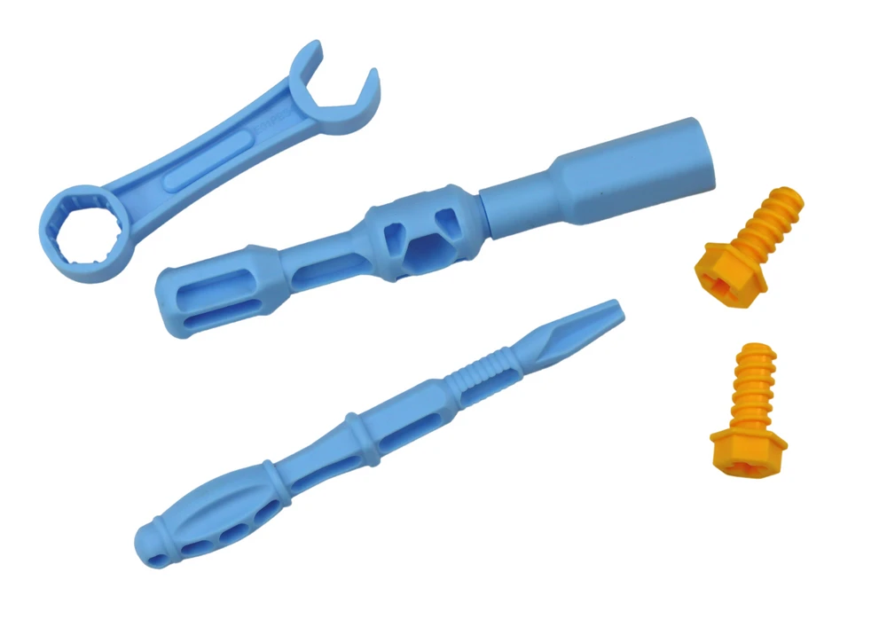Lean Toys Mėlynas žaislinis sunkvežimis su remonto dirbtuvėmis vaikams