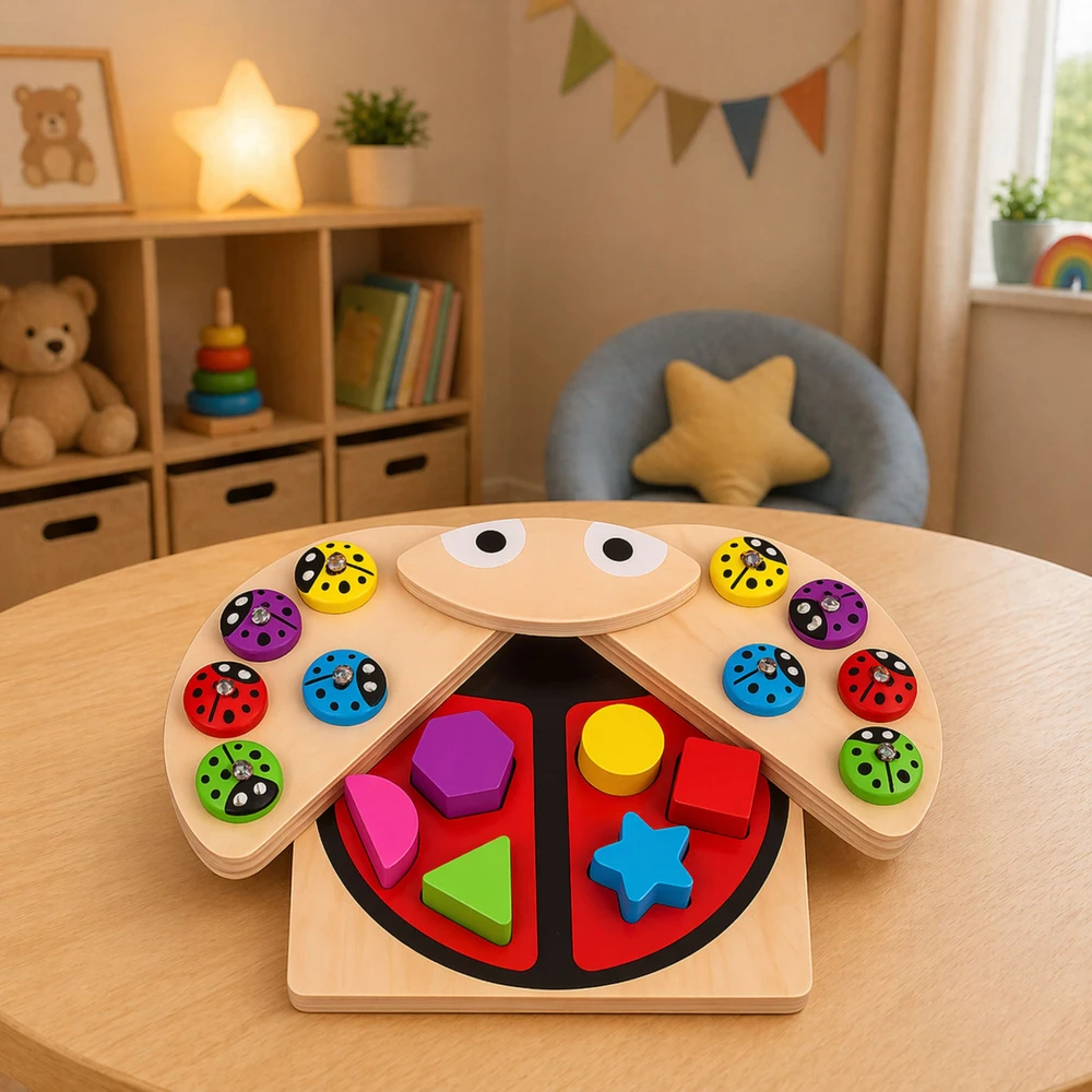 Dėlionė Lean Toys Boružėlės rūšiavimo žaidimas