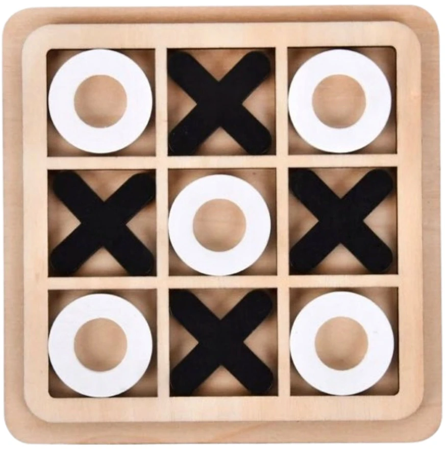 Lean Toys Tic-tac-toe strateginis loginis medinis žaidimas