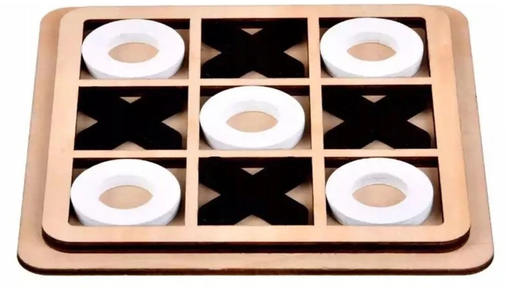 Lean Toys Tic-tac-toe strateginis loginis medinis žaidimas