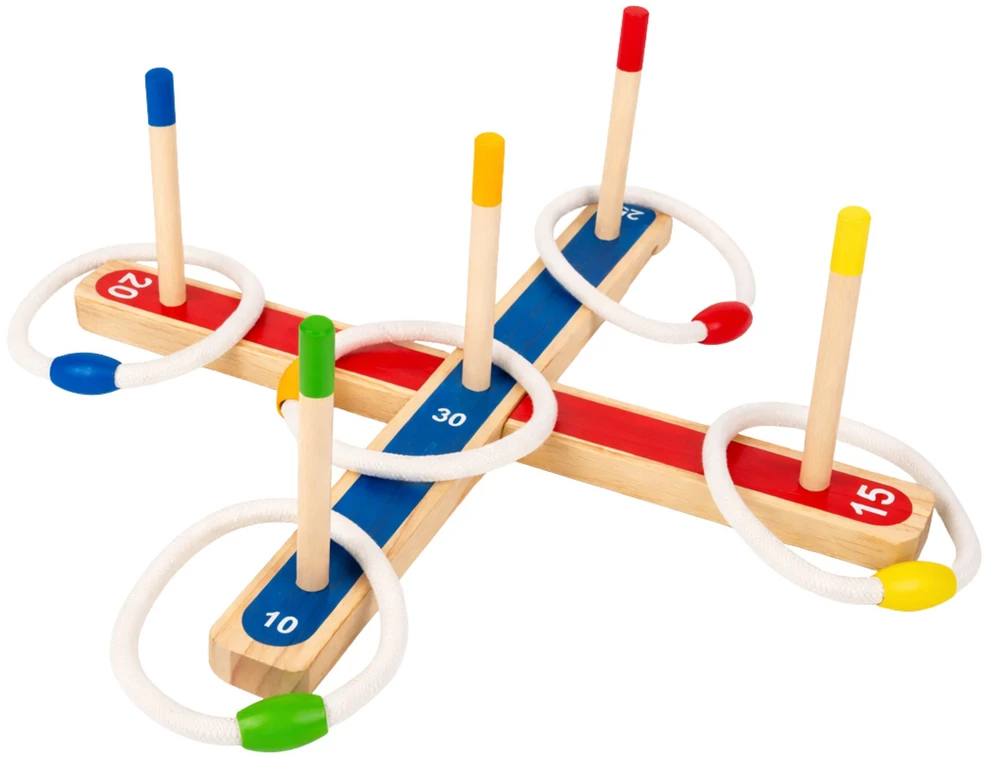 Lean Toys Žiedų mėtymo žaidimas įvairių spalvų