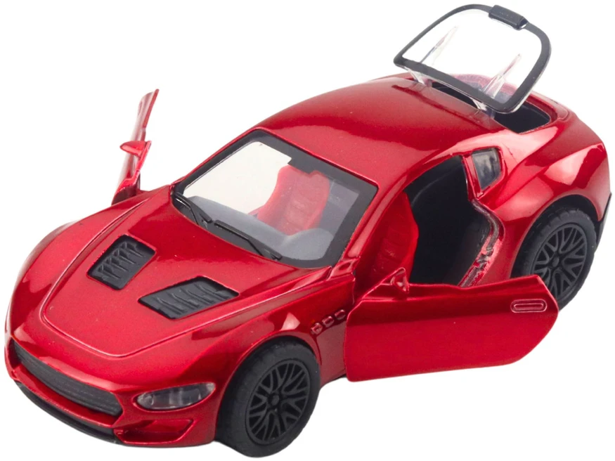 Lean Toys Metalinis sportinis automobilis su šviesomis ir garsais, 12x5.5x3.5 cm