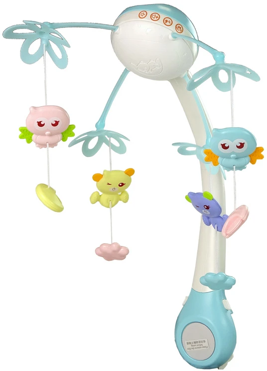 Lean Toys Vaikiška karuselė su projektoriumi ir melodijomis