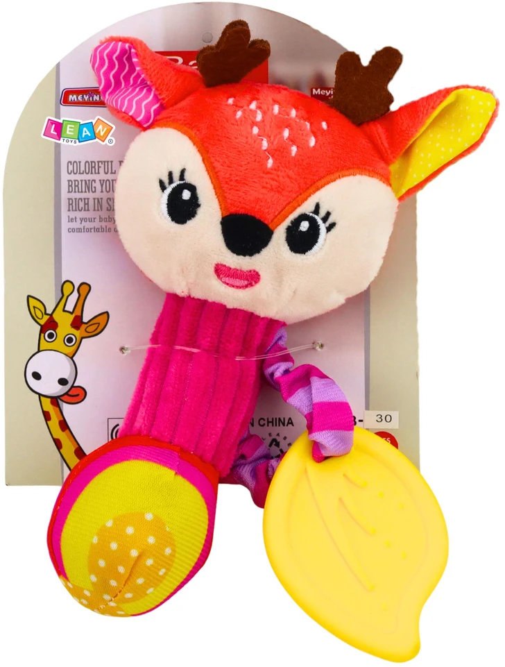 Lean Toys Pliušinis barškutis 17 × 9 × 4.5 cm