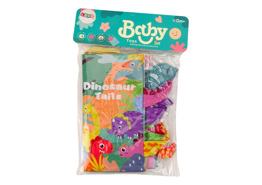 Lean Toys Interaktyvi minkšta knyga vaikams su dinozaurais