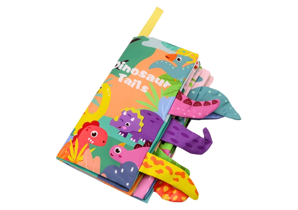 Lean Toys Interaktyvi minkšta knyga vaikams su dinozaurais