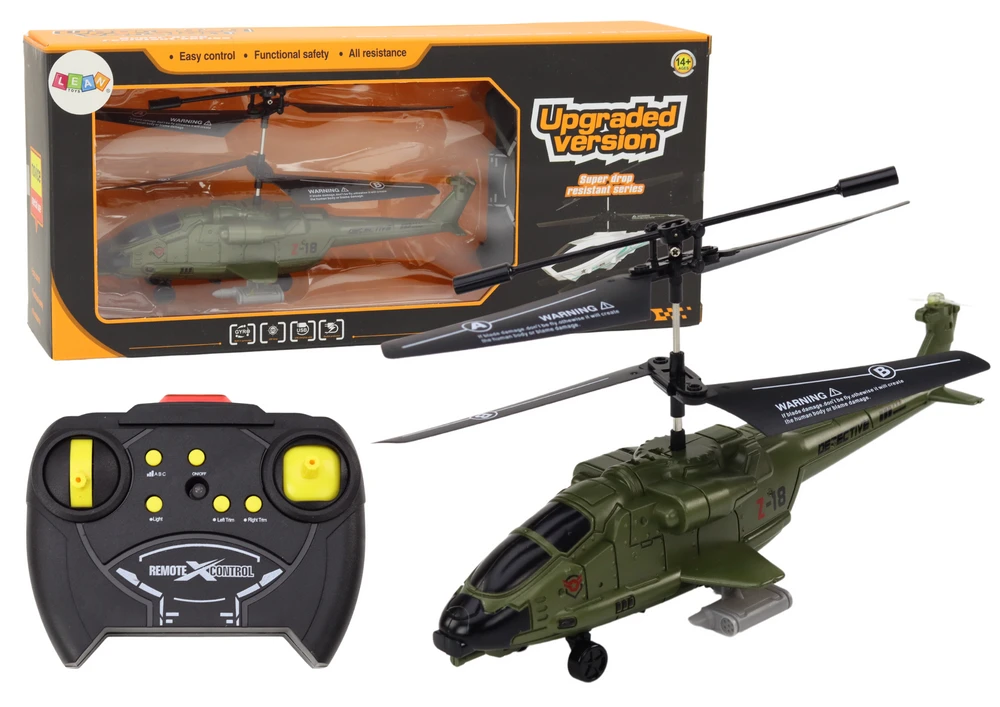 Lean Toys Nuotoliu valdomas karinis sraigtasparnis