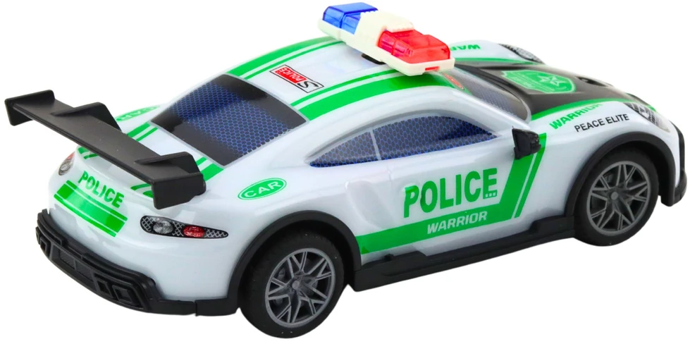 Lean Toys Nuotoliniu būdu valdomas policijos automobilis su LED apšvietimu 1:22