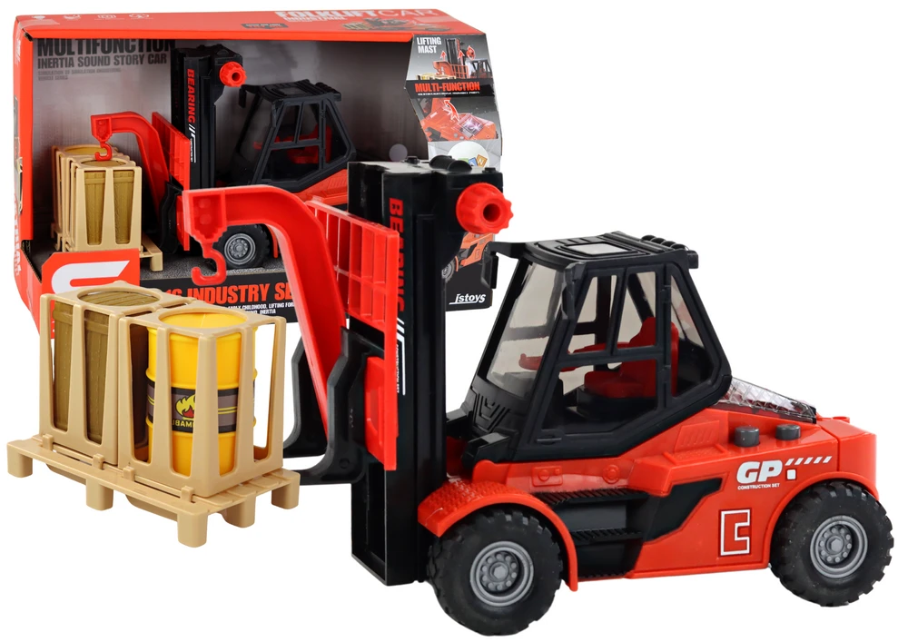 Lean Toys Žaislinis šakinis krautuvas, 1:16