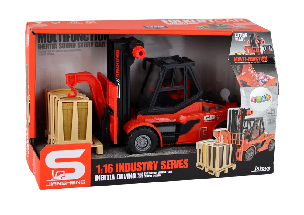 Lean Toys Žaislinis šakinis krautuvas, 1:16