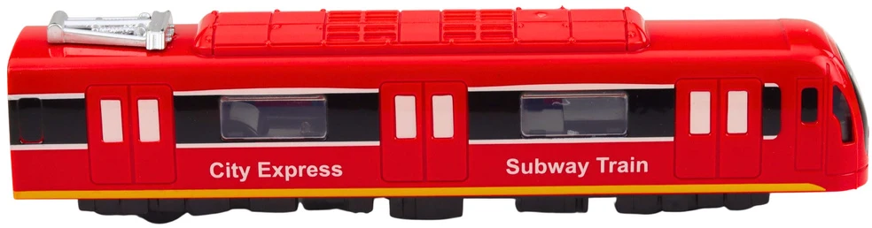 Lean Toys Metro traukinys raudonas