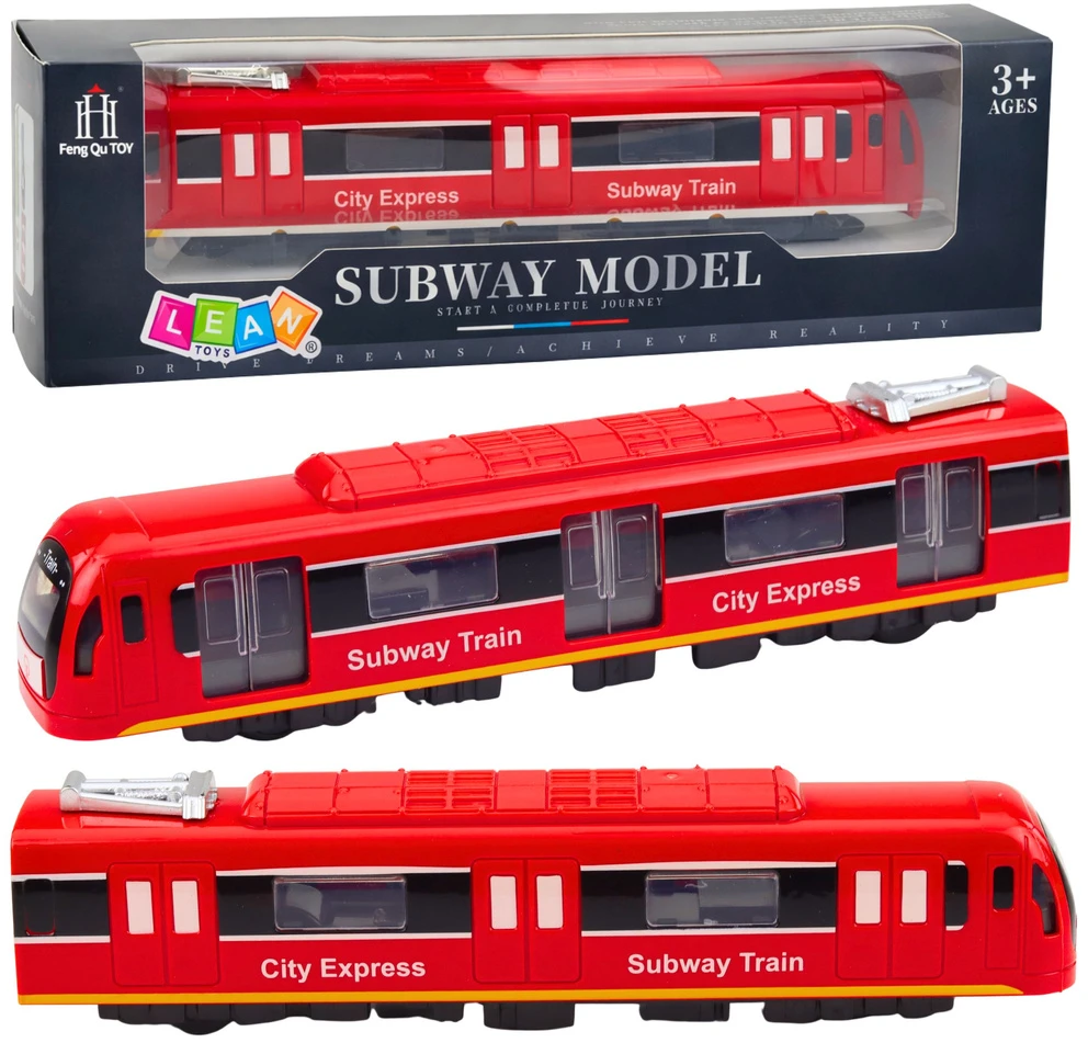 Lean Toys Metro traukinys raudonas