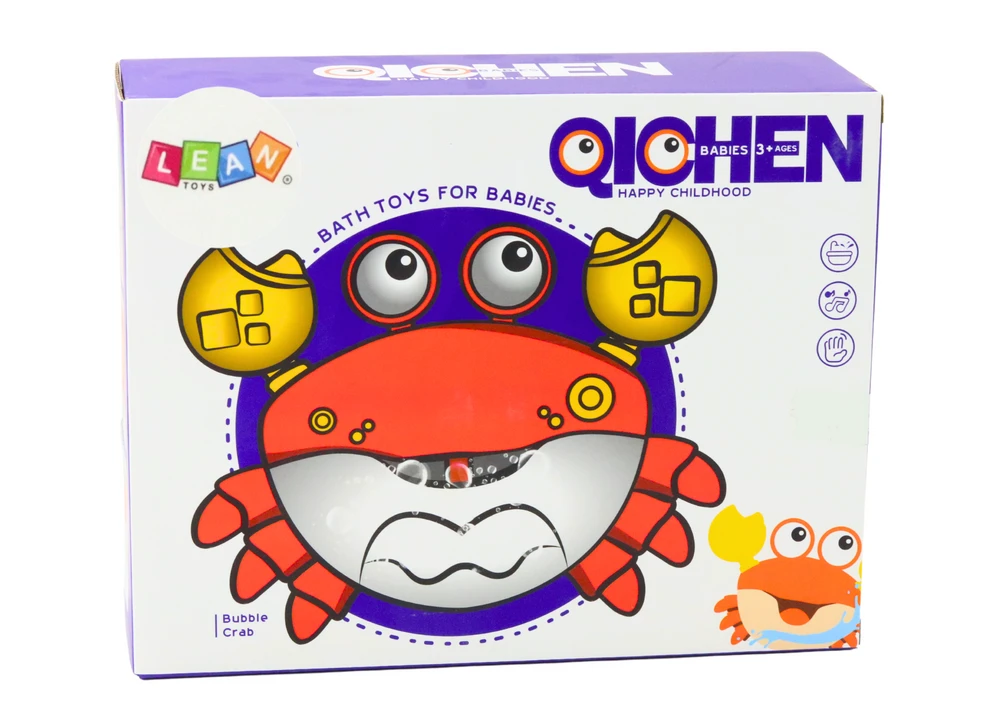 Lean Toys Raudonasis krabas - muilo burbulai