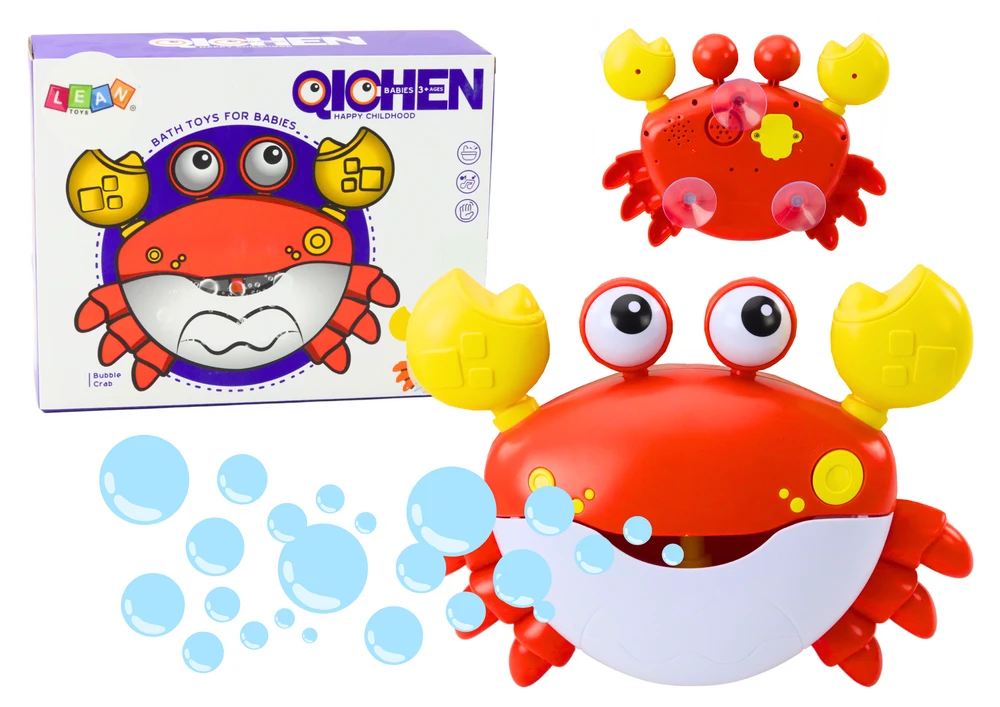 Lean Toys Raudonasis krabas - muilo burbulai