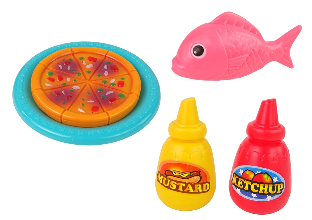 Lean Toys Žaislinė mikrobangų krosnelė su priedais vaikams nuo 3 metų