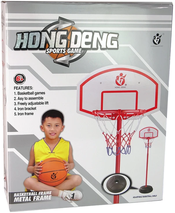 Lean Toys Vaikiškas krepšinio rinkinys su kamuoliu Import LEANToys, 110cm