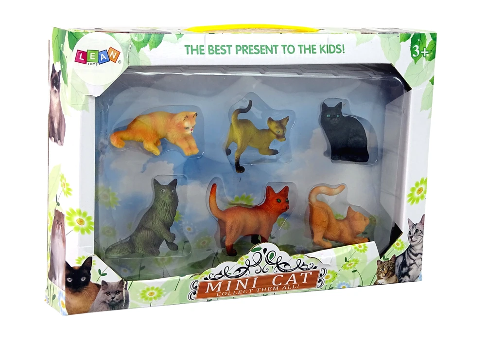 Figūrėlių rinkinys Kačiukai Lean Toys, 6 vnt.