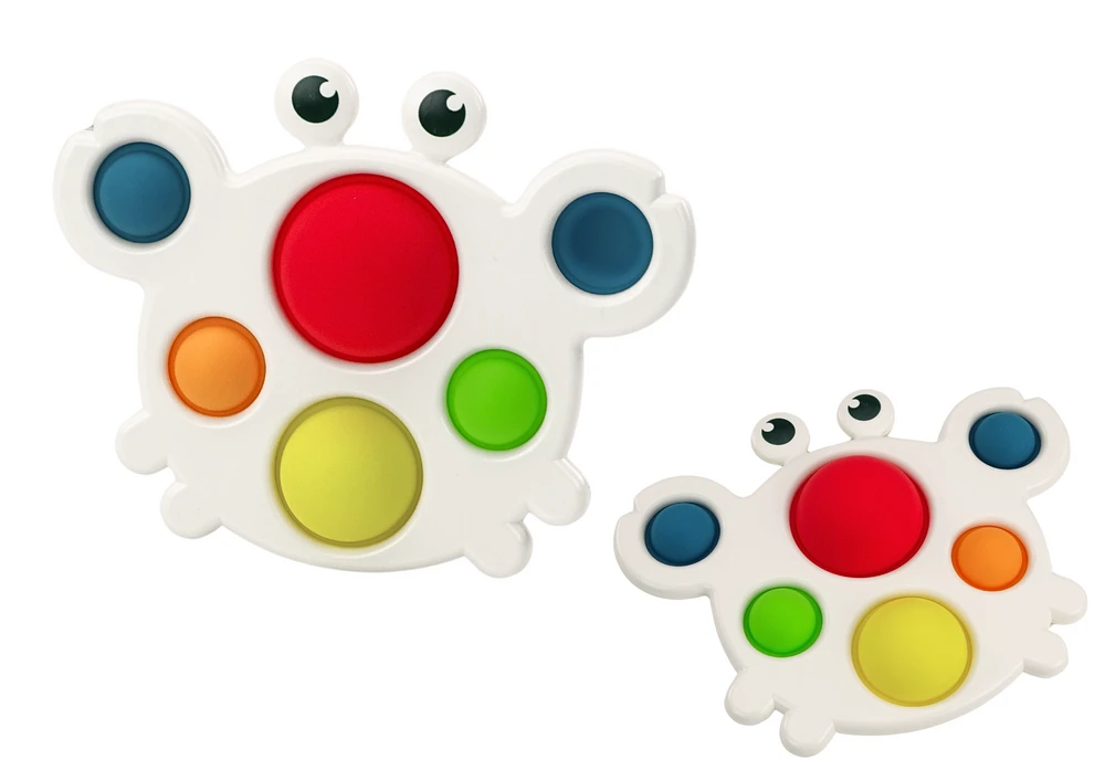 Lean Toys Sensorinė krabo formos lenta vaikams