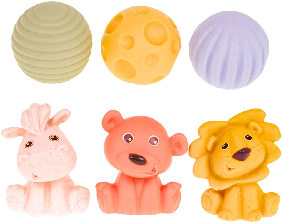 Lean Toys Minkštos sensorinės kaladėlės 18 vnt.