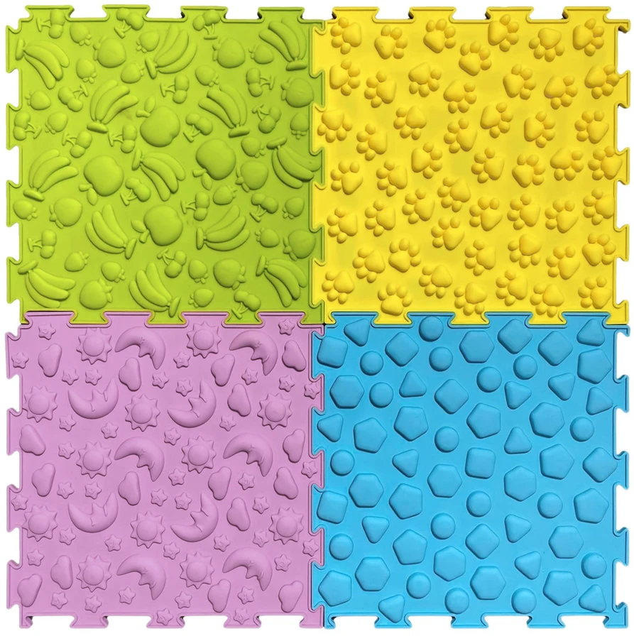 Dėlionė Lean Toys Sensorinis takas 24,5 cm 10 vnt.