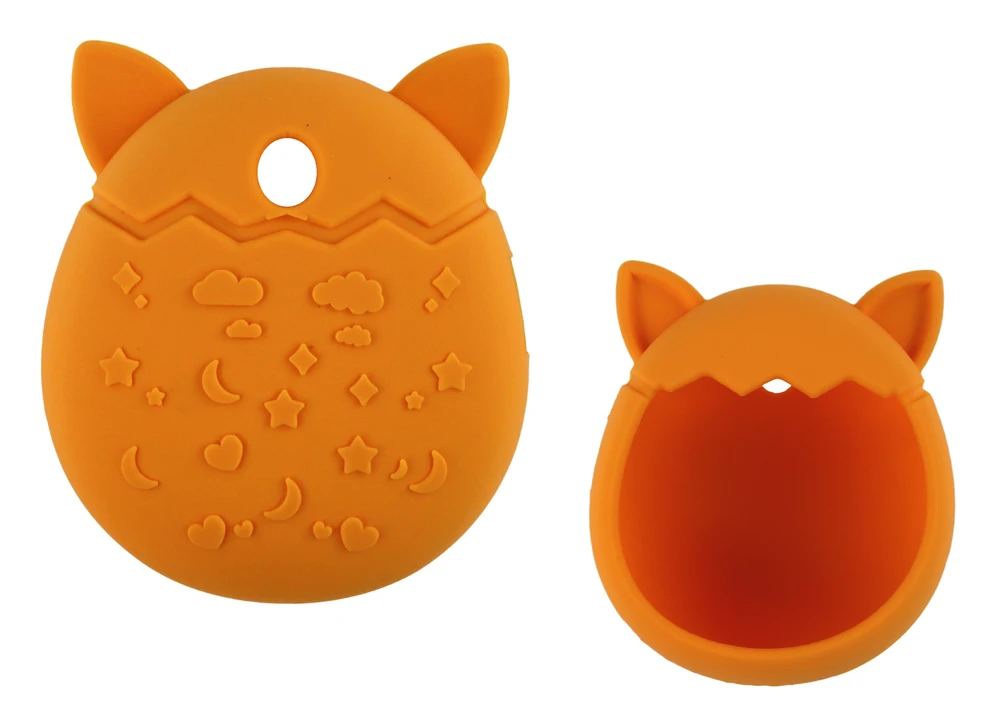 Lean Toys Katės formos silikoninis dėklas Tamagotchi