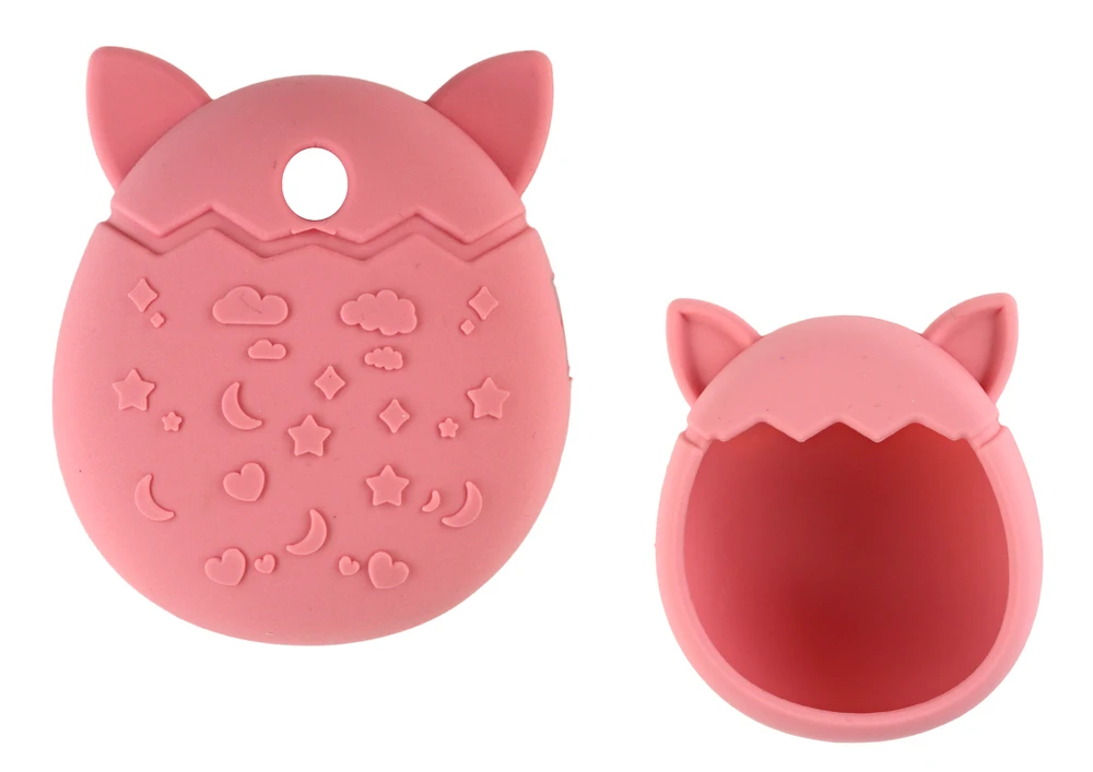 Lean Toys Katės formos silikono dėklas Tamagotchi žaidimams
