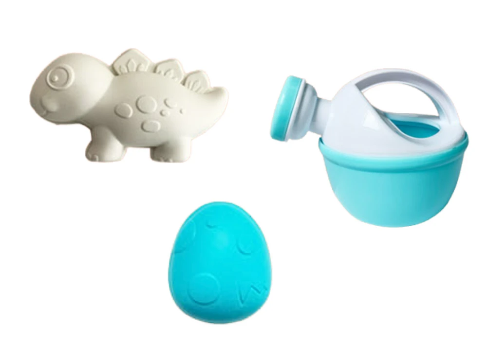 Lean Toys Smėlio žaislų rinkinys su malūnėliu ir dinozaurų formelėmis