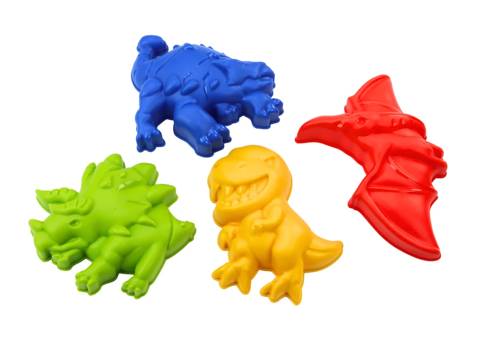 Lean Toys Smėlio Žaislų Rinkinys su Dušeliu ir Dinozaurų Formomis