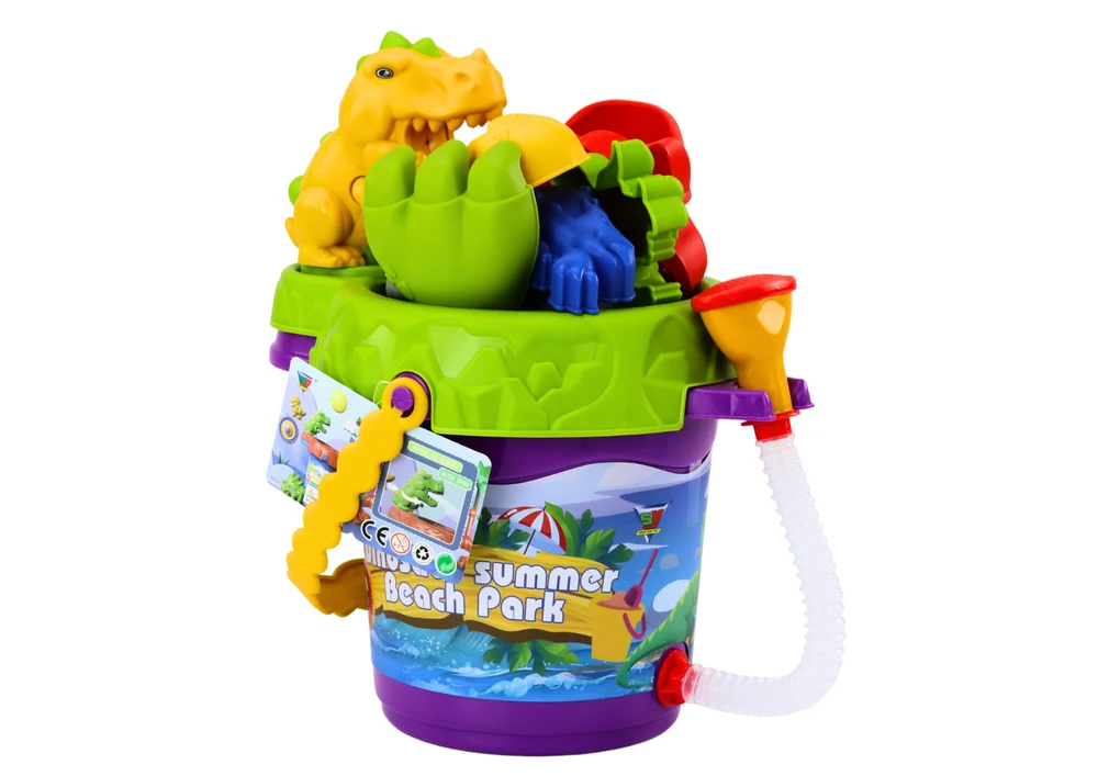 Lean Toys Smėlio Žaislų Rinkinys su Dušeliu ir Dinozaurų Formomis