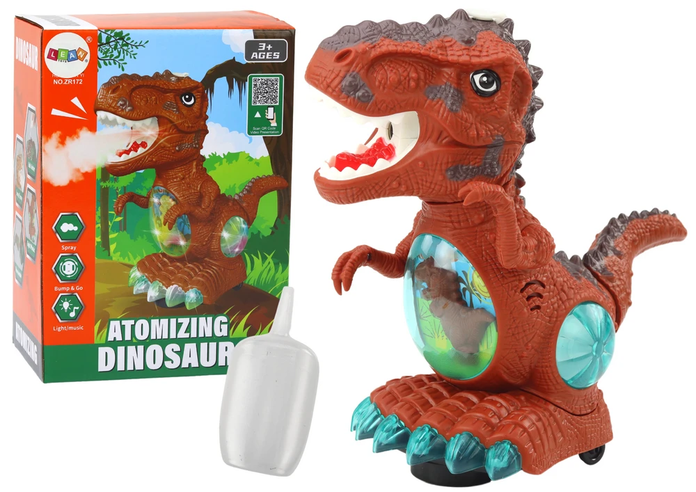 Žaislinis dinozauras Lean Toys su muzika ir šviesos efektais