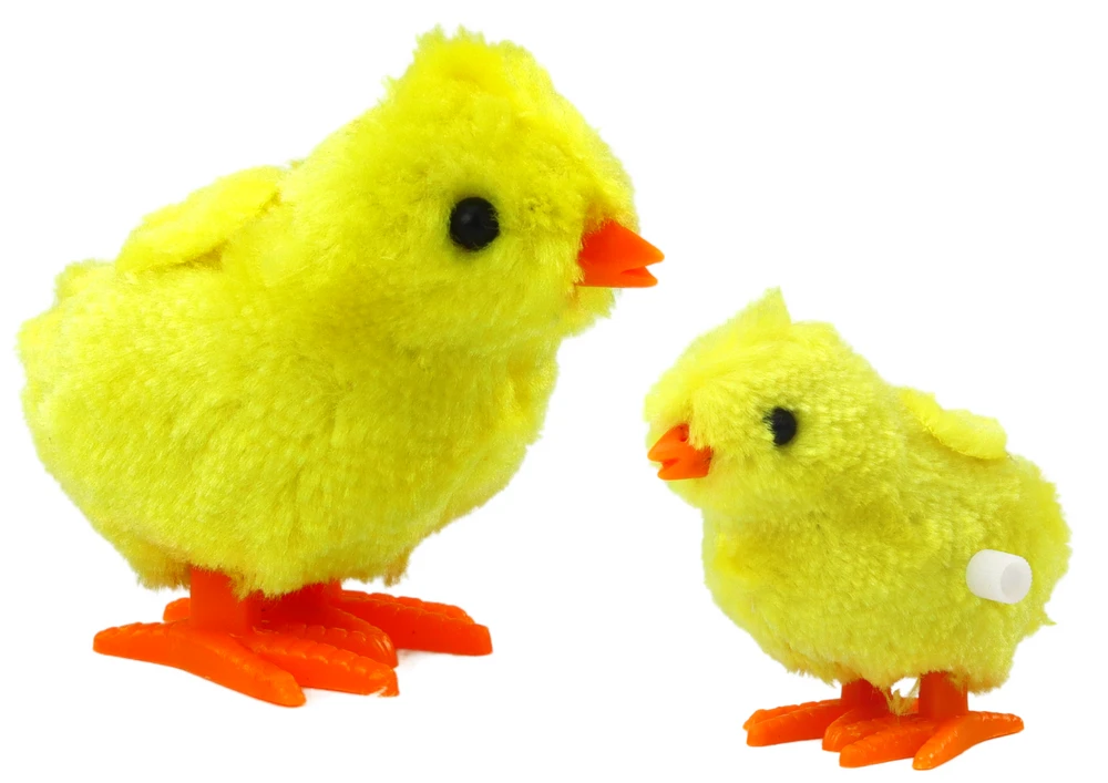 Prisukamas viščiukas Lean Toys, geltonas