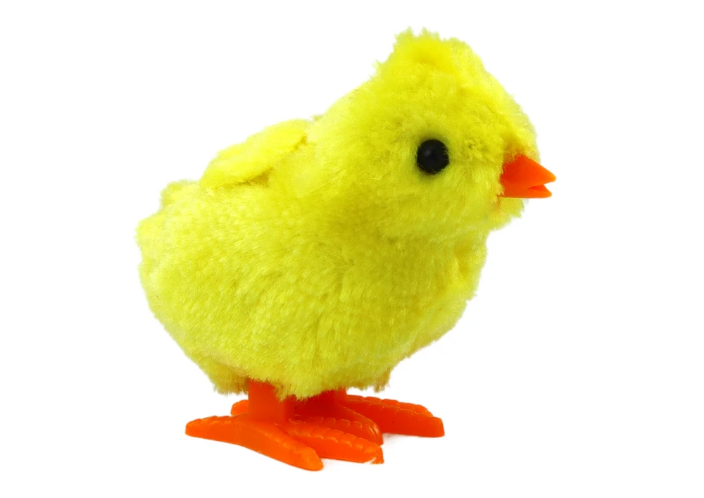 Prisukamas viščiukas Lean Toys, geltonas