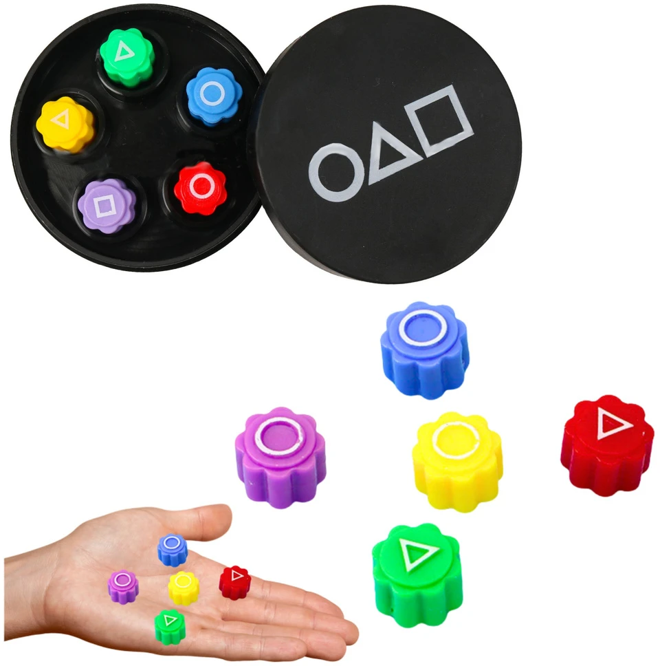 Lean Toys Žaidimo kauliukų rinkinys Gonggi su dėžute, 5 vnt.