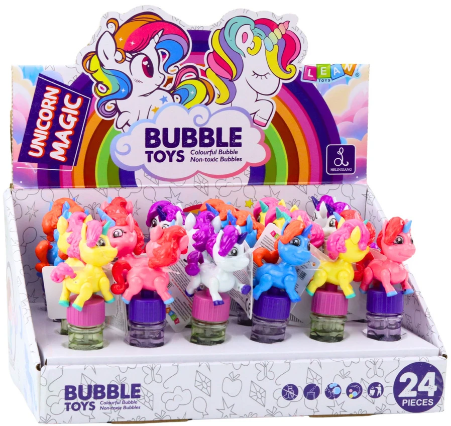 Lean Toys Muilo burbulai su vienaragiu, 14 cm