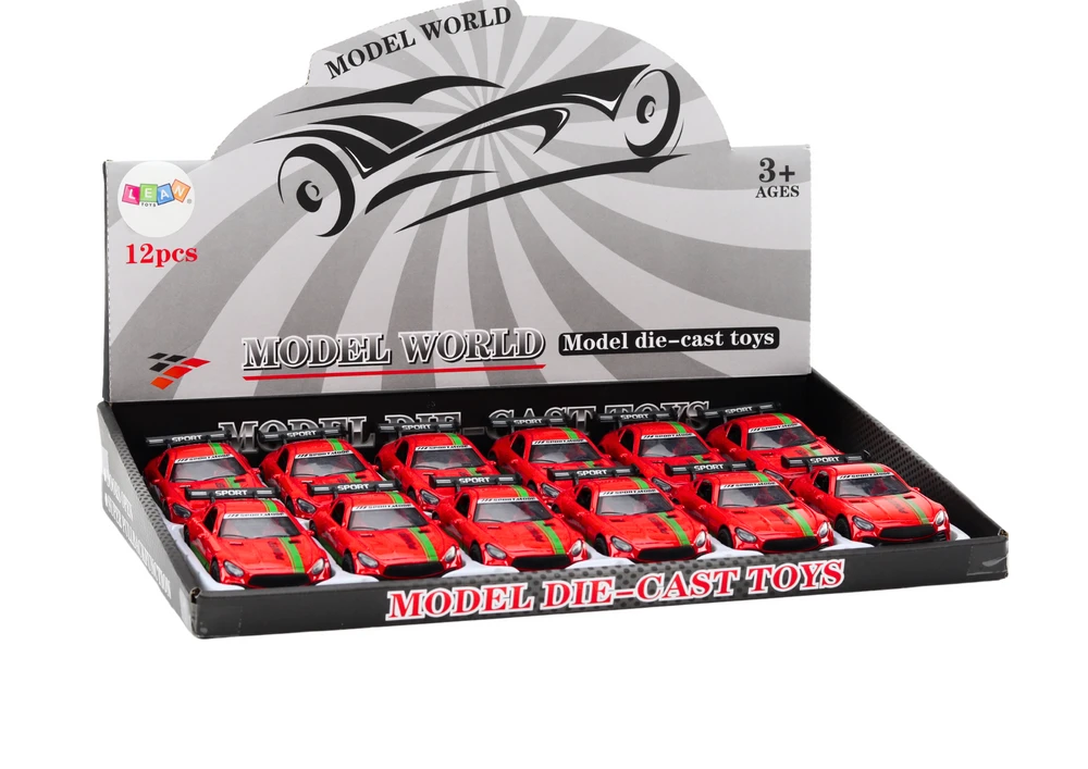 Lean Toys Sportinis automobilis 1:32 metalinis su spoileriu ir garsais